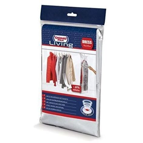 Domopak Living Custodia salvaspazio per abiti sottovuoto e appendibile 70x145