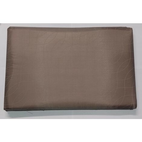 DOMOPAK - POUF CON COPERCHIO LIVING PER ORGANIZZAZIONE CASA 49x31x31CM - COLORE MARRONE / COPERCHIO DECORATO