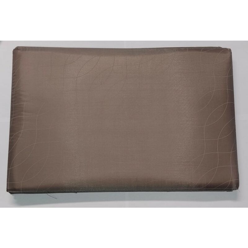 Image of Domopak - pouf con coperchio living per organizzazione casa 49x31x31CM - colore marrone / coperchio decorato