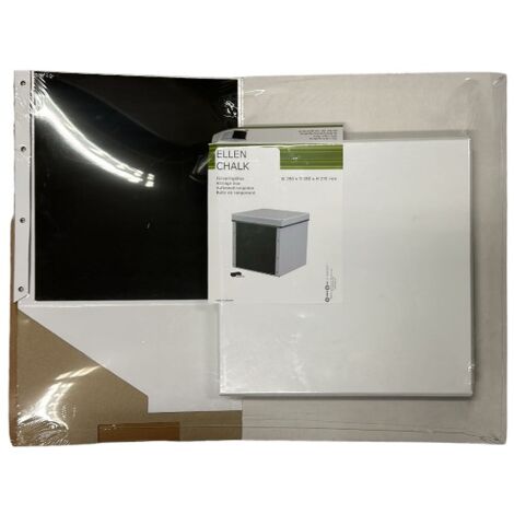 DOMOPAK - SCATOLA ELLEN USO UFFICIO CHALKWHITE 28X28X26,5CM