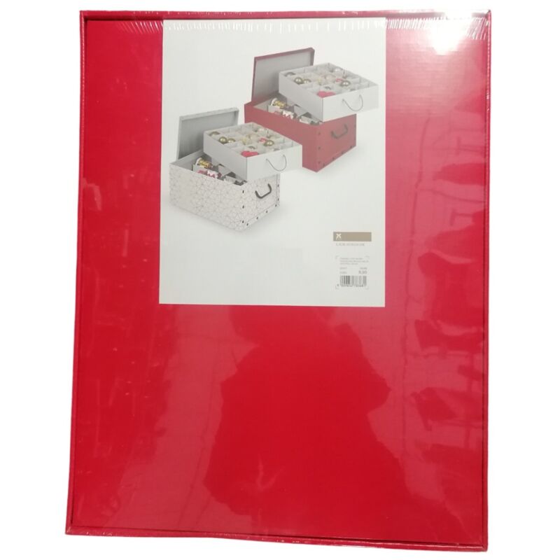 Domopak - Scatola Natalizia con Divisori Rossa