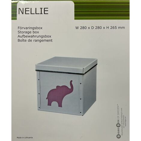 DOMOPAK - SCATOLA NELLIE USO UFFICIO 28x28x27CM COLORI ASSORTITI