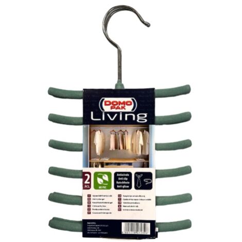DOMOPAK - SET 2 APPENDINI VELLUTATI CRAVATTE