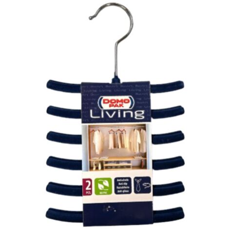 DOMOPAK - SET 2 GRUCCE APPENDI CRAVATTEANTISCIVOLO BLU