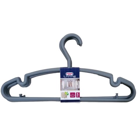 DOMOPAK - SET 5 GRUCCE APPENDIABITI GRIGIO 60% RECYCLED PLASTIC 41,5 CM