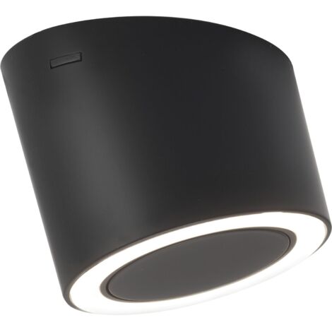 Domus Line Led Unterbauleuchte Unika D-Motion Wave Ringleuchte schräg, Kunststoff schwarz matt