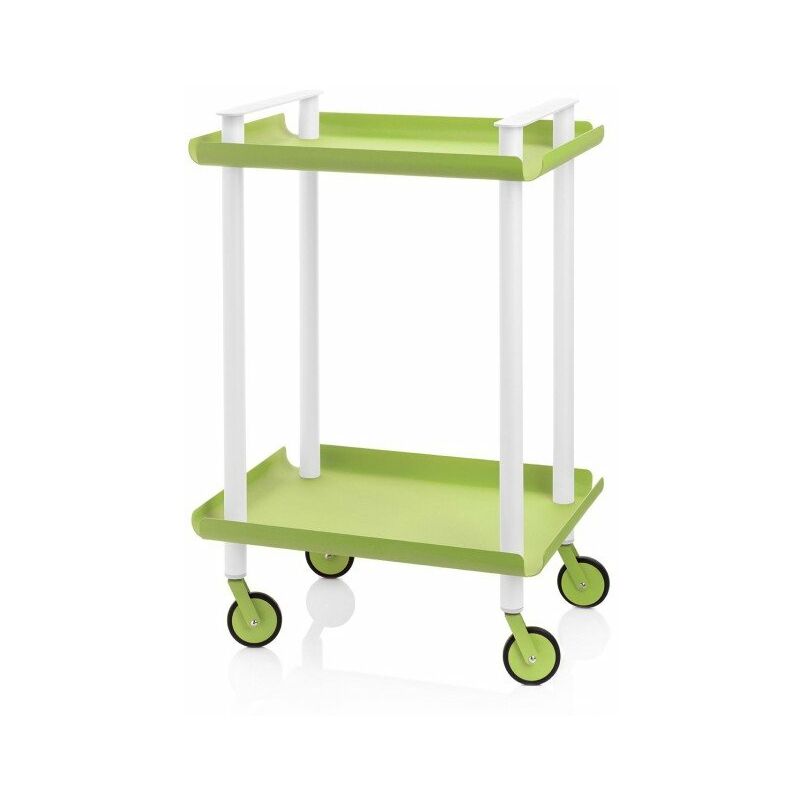 

Carrito auxiliar LEKY, armazón blanco, 2 estantes. Multifuncional, práctico y decorativo.,. Diseño y fabricación española. - Don Hierro