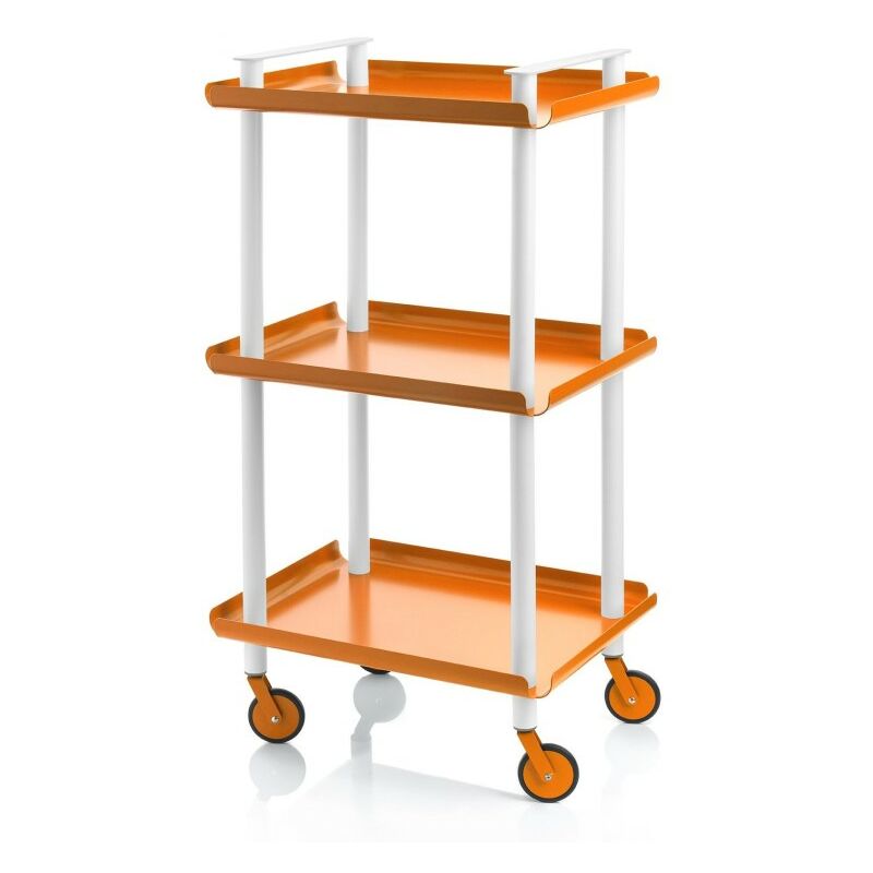 

Carrito auxiliar LEKY, armazón blanco, 3 estantes. Multifuncional, práctico y decorativo.,. Diseño y fabricación española. - Don Hierro