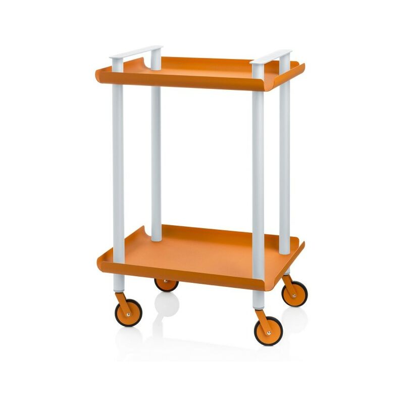 

Carrito auxiliar LEKY, armazón gris, 2 estantes. Multifuncional, práctico y decorativo,. Diseño y fabricación española. - Don Hierro