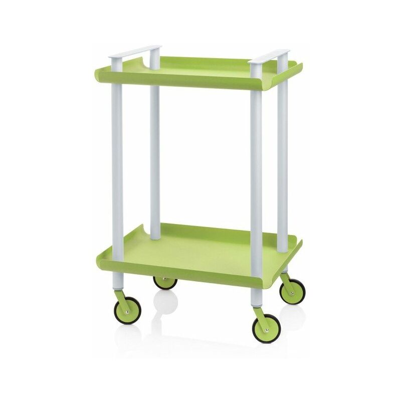 

Carrito auxiliar LEKY, armazón gris, 2 estantes. Multifuncional, práctico y decorativo,. Diseño y fabricación española. - Don Hierro