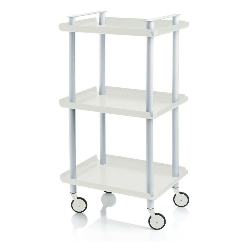 

Carrito auxiliar LEKY, armazón gris, 3 estantes. Multifuncional, práctico y decorativo.,. Diseño y fabricación española. - Don Hierro