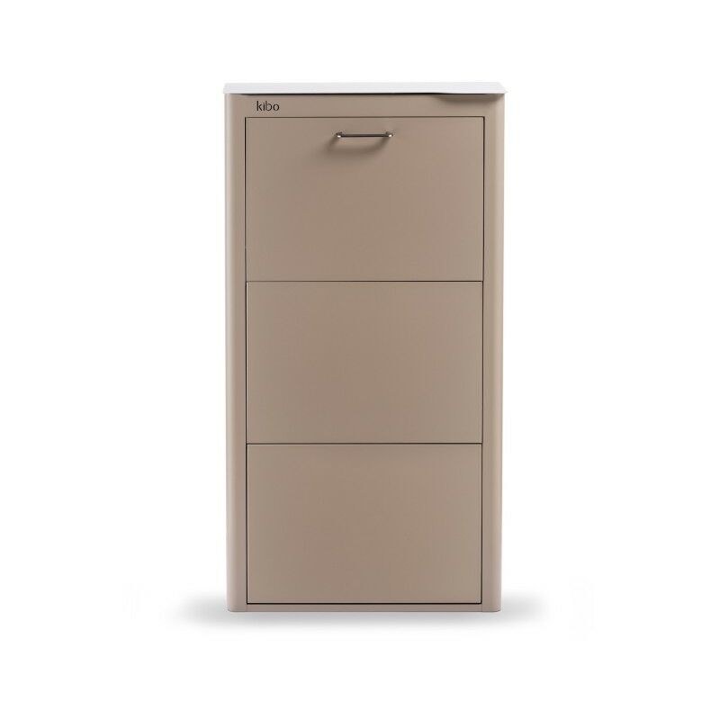 

Mueble zapatero metálico KIBO, 3 Compartimentos, 3 colores,. Diseño y fabricación española. - Don Hierro