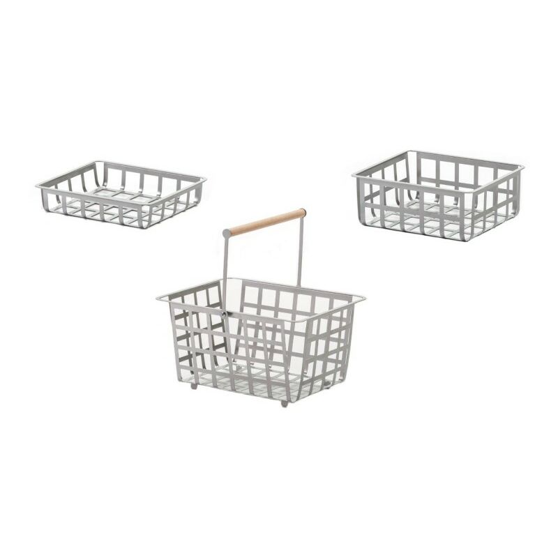 

ZESTAS, set de 3 cestas: tamaño pequeño, medio y semi grande,. Diseño y fabricación española. - Don Hierro