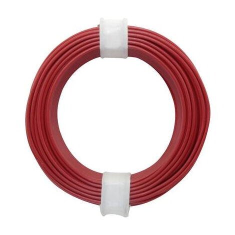 Donau Elektronik 105-0 Fil de câblage 1 x 0.20 mm² rouge 10 m W737211