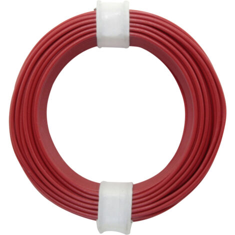 Donau Elektronik 105-0 Schaltdraht  1 x 0.20 mm² Rot 10 m