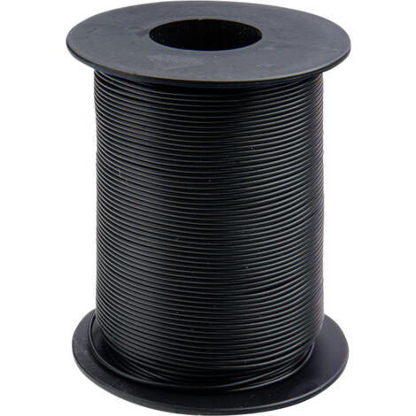 Donau Elektronik 105-1-100 Schaltdraht  1 x 0.20 mm² Schwarz 100 m