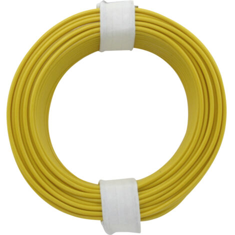 Donau Elektronik 105-3 Schaltdraht  1 x 0.20 mm² Gelb 10 m