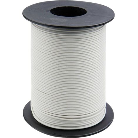 Donau Elektronik 105-5-100 Fil de câblage 1 x 0.20 mm² blanc 100 m W737171