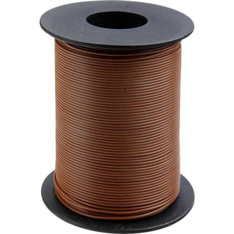 Donau Elektronik 105-8-100 Fil de câblage 1 x 0.20 mm² marron 100 m W737151