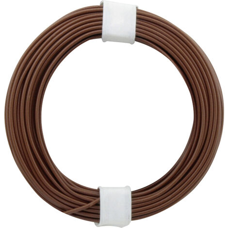 Donau Elektronik 105-8 Schaltdraht  1 x 0.20 mm² Braun 10 m