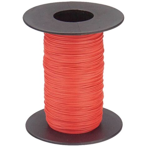 Donau Elektronik 110-0-100 Fil de câblage 1 x 0.04 mm² rouge 100 m S632952