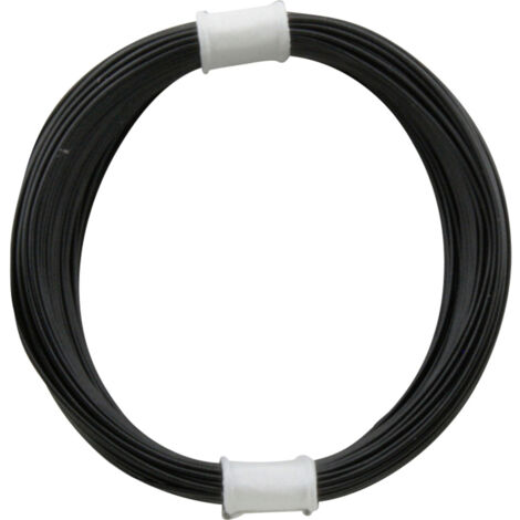 Donau Elektronik 110-1 Litze  1 x 0.04 mm² Schwarz 10 m