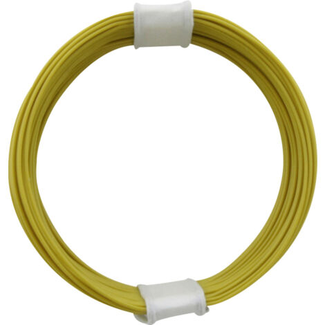Donau Elektronik 110-3 Litze  1 x 0.04 mm² Gelb 10 m