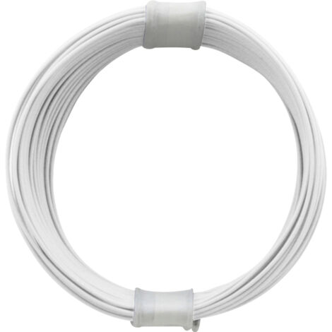 Donau Elektronik 110-5 Litze  1 x 0.04 mm² Weiß 10 m