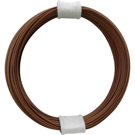 Donau Elektronik 110-8 Litze  1 x 0.04 mm² Braun 10 m