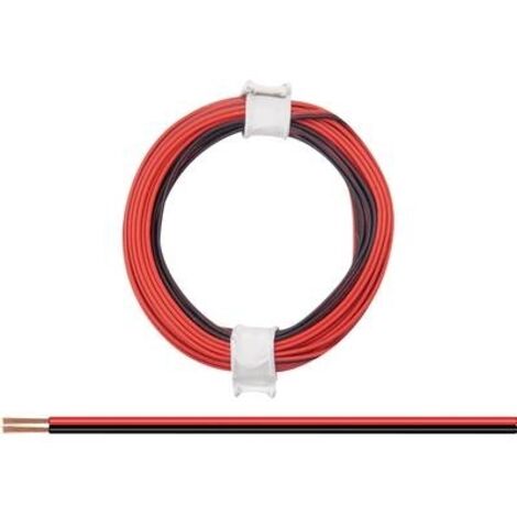 DONAU ELEKTRONIK 114-01 CAVO PER CABLAGGI 2 X 0.08 MM² ROSSO/NERO 5 M