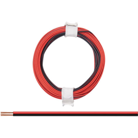 Donau Elektronik 114-01 Litze  2 x 0.08 mm² Rot/Schwarz 5 m