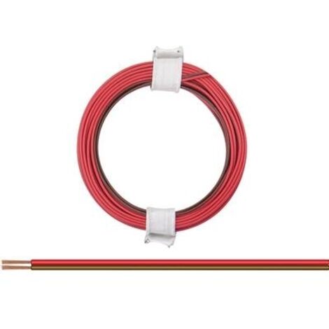 DONAU ELEKTRONIK 114-08 CAVO PER CABLAGGI 2 X 0.08 MM² ROSSO - MARRONE 5 M