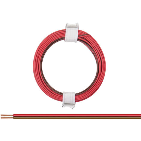 Donau Elektronik 114-08 Litze  2 x 0.08 mm² Rot-Braun 5 m
