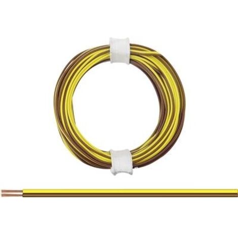 DONAU ELEKTRONIK 114-38 CAVO PER CABLAGGI 2 X 0.08 MM² MARRONE-GIALLO 5 M
