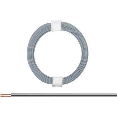 Donau Elektronik 114-99 Fil de câblage 2 x 0.08 mm² gris 5 m W242221