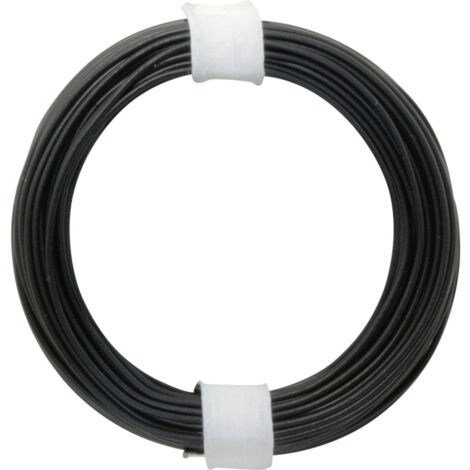 Donau Elektronik 118-1 Litze  1 x 0.14 mm² Schwarz 10 m