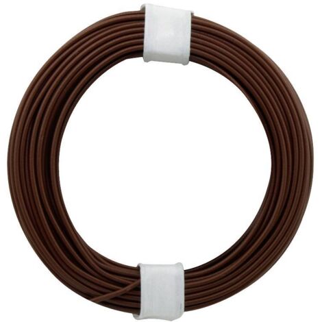 Donau Elektronik 118-8-D Fil de câblage 1 x 0.14 mm² marron foncé 10 m R422052