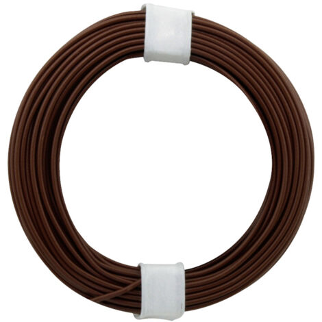Donau Elektronik 118-8-D Litze  1 x 0.14 mm² Dunkelbraun 10 m