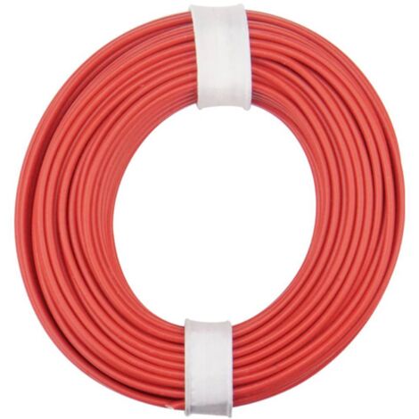 Donau Elektronik 125-010 Fil de câblage 1 x 0.25 mm² rouge 10 m W181762