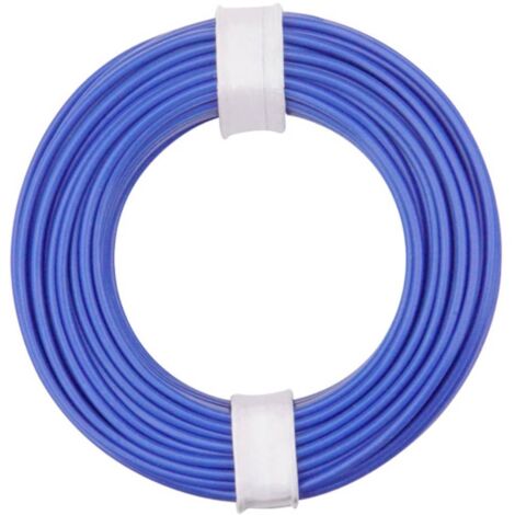 Donau Elektronik 125-012 Fil de câblage 1 x 0.25 mm² bleu 10 m W181972