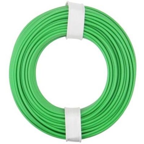 Donau Elektronik 125-014 Cavo per cablaggi 1 x 0.25 mm² Verde 10 m