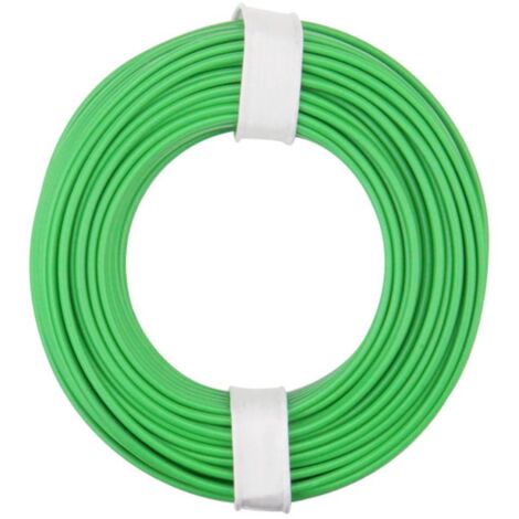 Donau Elektronik 125-014 Fil de câblage 1 x 0.25 mm² vert 10 m W181952