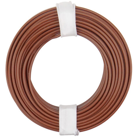Donau Elektronik 125-018 Litze  1 x 0.25 mm² Braun 10 m