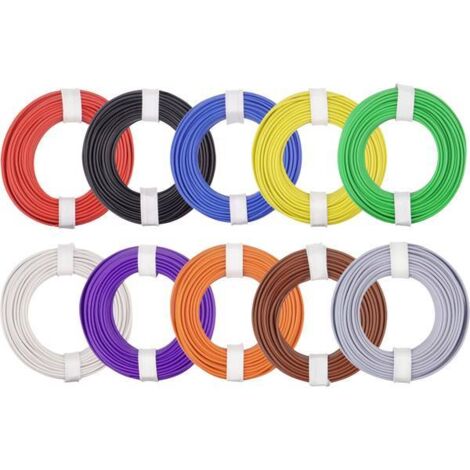 Donau Elektronik 125-MIX Cavo per cablaggi 1 x 0.25 mm² Multicolore 1 KIT