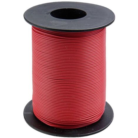 Donau Elektronik 125-S25-0 Fil de câblage 1 x 0.25 mm² rouge 25 m