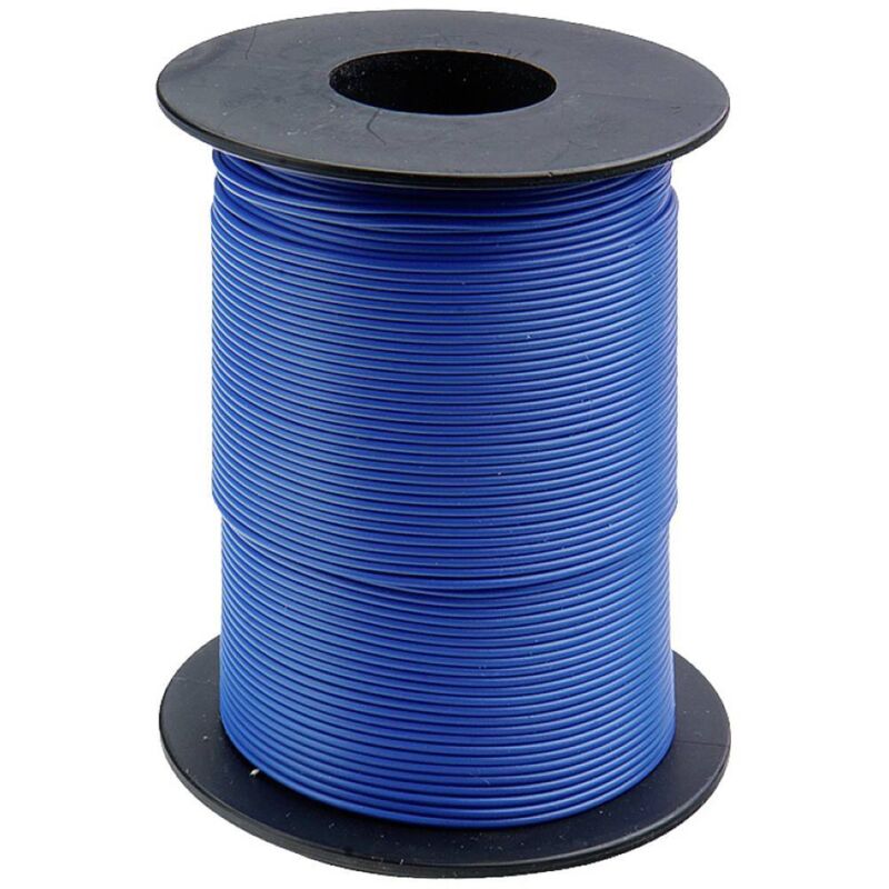 Donau Elektronik 125-S25-2 Fil de câblage 1 x 0.25 mm² bleu 25 m