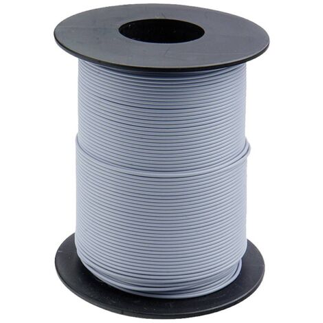Donau Elektronik 125-S25-9 Fil de câblage 1 x 0.25 mm² gris 25 m