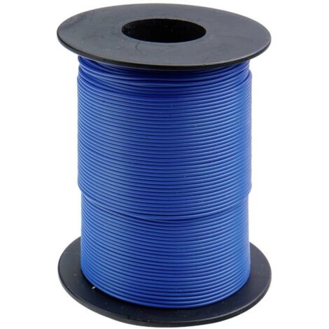 Donau Elektronik 125-S50-2 Fil de câblage 1 x 0.25 mm² bleu 50 m W181832