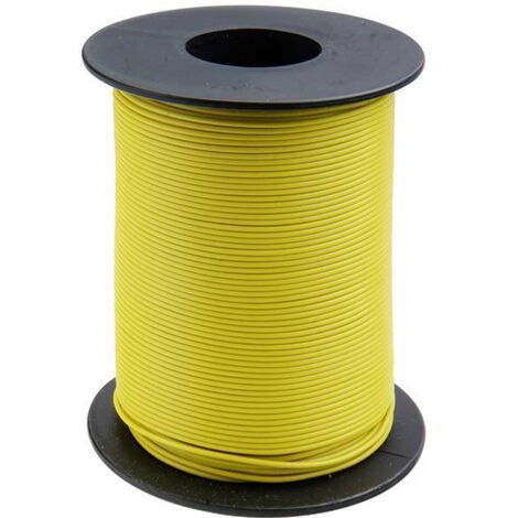 Donau Elektronik 125-S50-3 Cavo per cablaggi 1 x 0.25 mm² Giallo 50 m