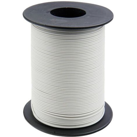 Donau Elektronik 125-S50-5 Fil de câblage 1 x 0.25 mm² blanc 50 m W181862